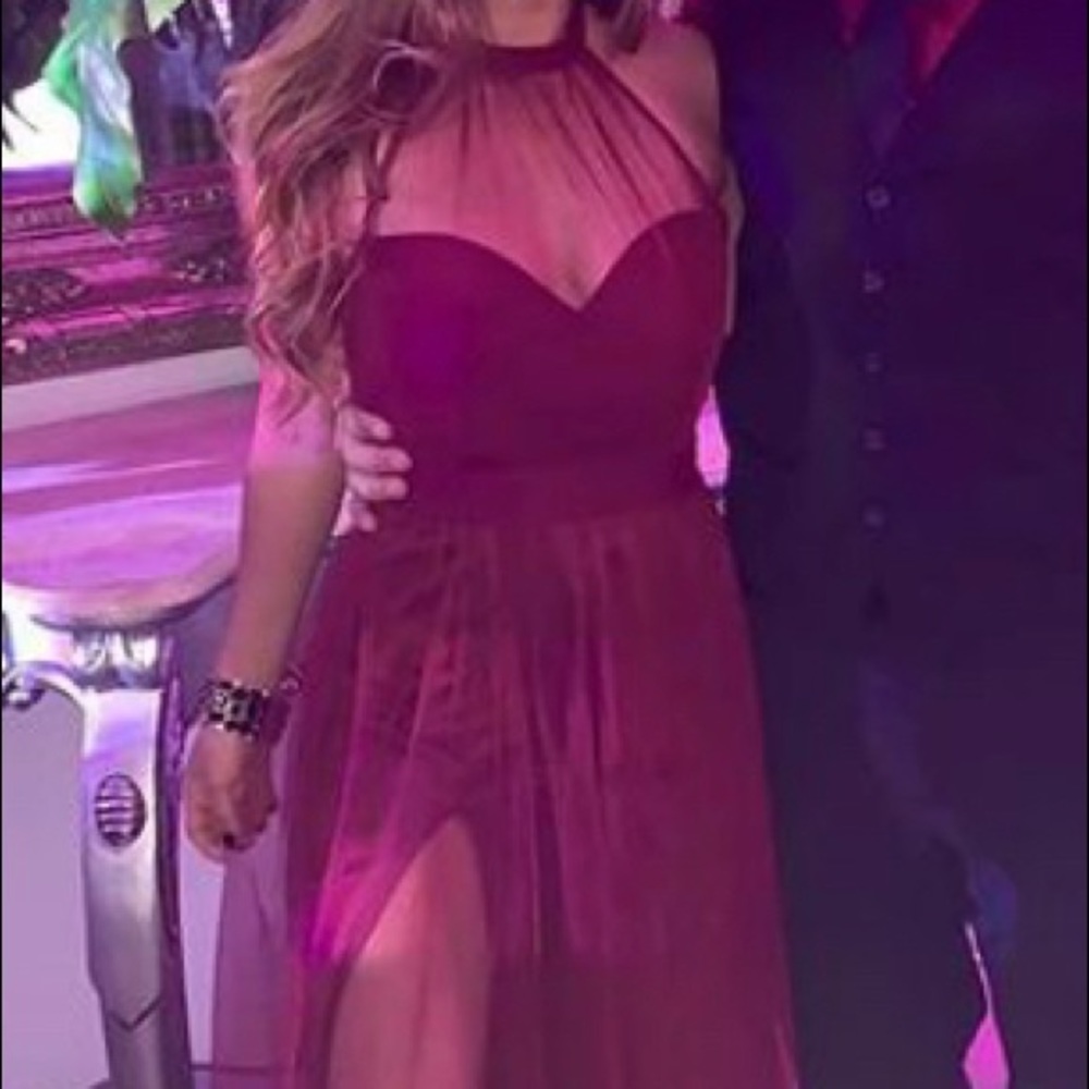 Long Burgundy dress